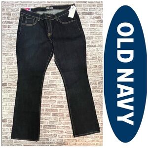 Old Navy Bootcut Flirt Jeans Dark‎ Blue size 16 Flare 2014 NWT